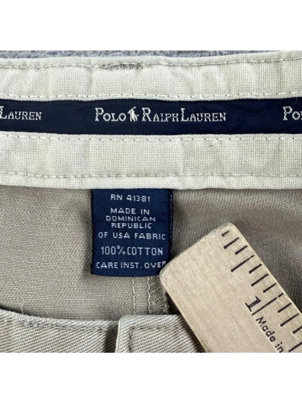 Polo Ralph Lauren Pants Mens 34x30 Beige Classic Fit Pleated Polo Chino Preppy